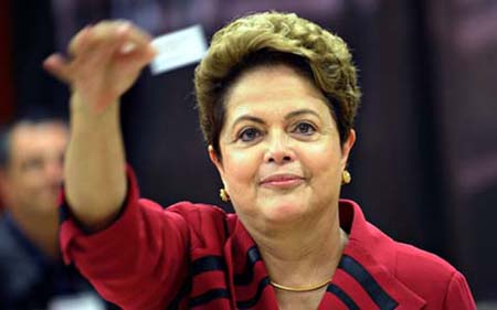 Tổng thống đương nhiệm Dilma Rousseff.